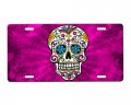 Onestopairbrushshop Sugar Skull License Plate 