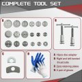 Atpeam 24pcs Disc Brake Caliper Wind Back Tool And Piston Compression Sets Universal Compressor For Pad Replacement Reset