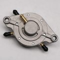 Gas Fuel Pump For Dual-carb Systems Outlaw Kart 35l Hr Flow Rate Snowmobile Double Outlet Round Bracket Mount Replace Mikuni 