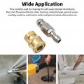 Hoypeyfiy 2 Pcs 1 4 Inch Pressure Washer Drain Jetter Hose Nozzle 5000 Psi Sewer Jet Quick Connect To Female Npt Brass Fittings