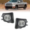 Left Right Clear Bumper Fog Light W Bulb Wiring Harness Switch Set Replacement For 2014-2021 Toyota Tundra Xk50 