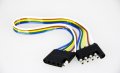 Pactrade Marine Rv Boat 5-way Trailer Wire Connector 12 Extension Harness 