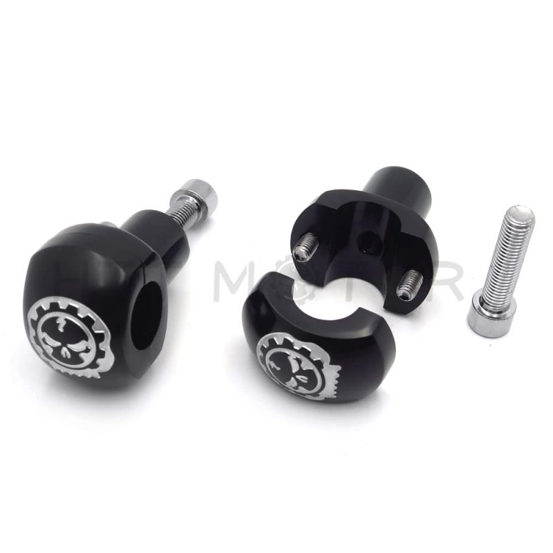 Httmt Black 25mm 1 Handlebar Riser Universal For H-d Hond Sukuzi Gear Skull