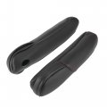 X Autohaux Pair Microfiber Leather Car Front Seat Armrest Cover Replacement Black With Red Line For Honda Crv 2010-2011