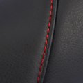 X Autohaux Pair Microfiber Leather Car Front Seat Armrest Cover Replacement Black With Red Line For Honda Crv 2010-2011