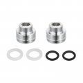Uxcell Faucet Adapter 2pcs M32mmx6mm Male Thread To M22mmx8mm Brass Tap Aerator Connector For Kitchen Bathroom Sink