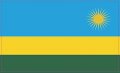 Stickertalk Rwandan Flag Vinyl Sticker 5 Inches By 3 