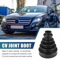 Uxcell Cv Joint Boot 0 94 Inch Diameter Dust Dirt Protective Rubber Cover Universal For Car Black