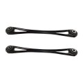 Rear Lower Control Arms Pair For Volkswagen Touareg 2004 To 2010 Rearward Driver And Passenger Side Non Greasable With Rubber 
