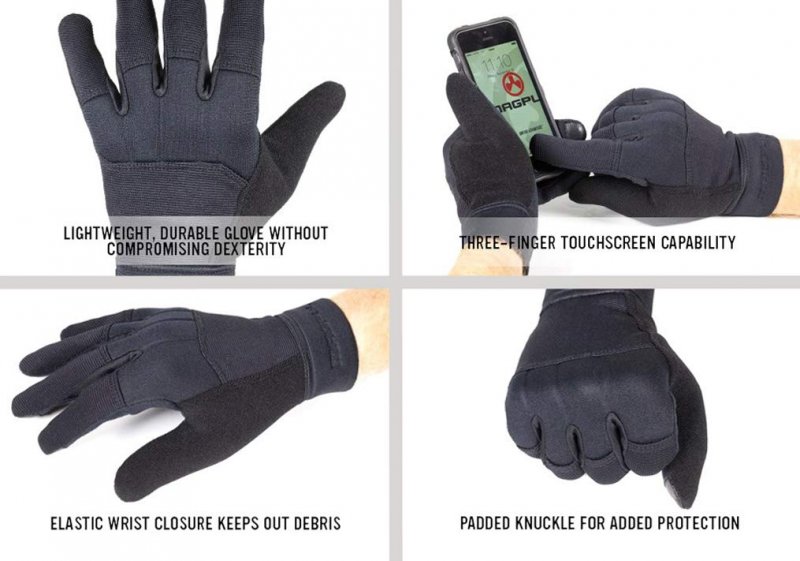 Magpul Core Technical Lightweight Work Gloves Black Small