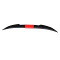 Universal Rear Trunk Spoiler Adjustable Lip Kit 117-128cm Glossy Red Black Wing