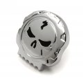 Httmt- Compatible With 1984-2015 H-d Dyna Softail Sportster Motorcycle Chrome Httmt Skull Fuel Gas Tank Cap P N Us439-002-cd