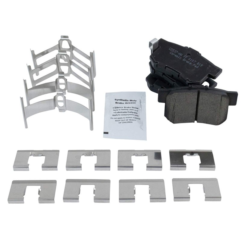 Front And Rear Ceramic Brake Pad Rotor Kit With Chemical For 1998 2002 Honda Accord Bka15957
