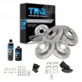 Front And Rear Ceramic Brake Pad Rotor Kit With Chemical For 1998 2002 Honda Accord Bka15957