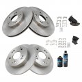 Front And Rear Ceramic Brake Pad Rotor Kit With Chemical For 1998 2002 Honda Accord Bka15957