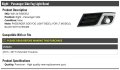 Right Passenger Side Fog Light Bezel Black With Chrome Compatible 2013-2017 Chevy Traverse Lt