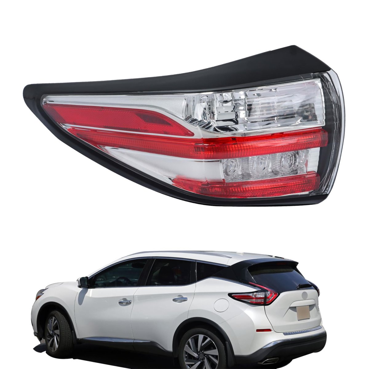 Lh Outer Tail Light Assembly For Nissan Murano 2015 2016 2017 2018 Left Side Rear Lamp Replacement Ni2804103 265555aa0b