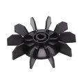Central Pneumatic Compressor Parts Spare Fan Blades Plastic Small Air Blade Accessories Directonline Motor 14mm Shaft 135mm