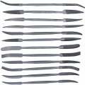 Ttc 12 Pc Cut 0 Diemakers Riffler File Set 6-3 4 Oal 