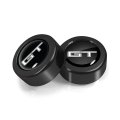 Ford Mustang Gt In Black On Two Abs Plastic License Plate Frame Screw Cover Set Official Licensed 