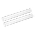 2pcs Clear Rigid Acrylic Pipe 24mm 0 94 Id X 30mm 1 18 Od 12 Round Polycarbonate Tube Plastic Tubing For Plumbing Lighting 