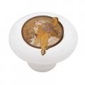 Gotham Decor Byzantine Head The Blonde By Mucha Ceramic Drawer Knob 