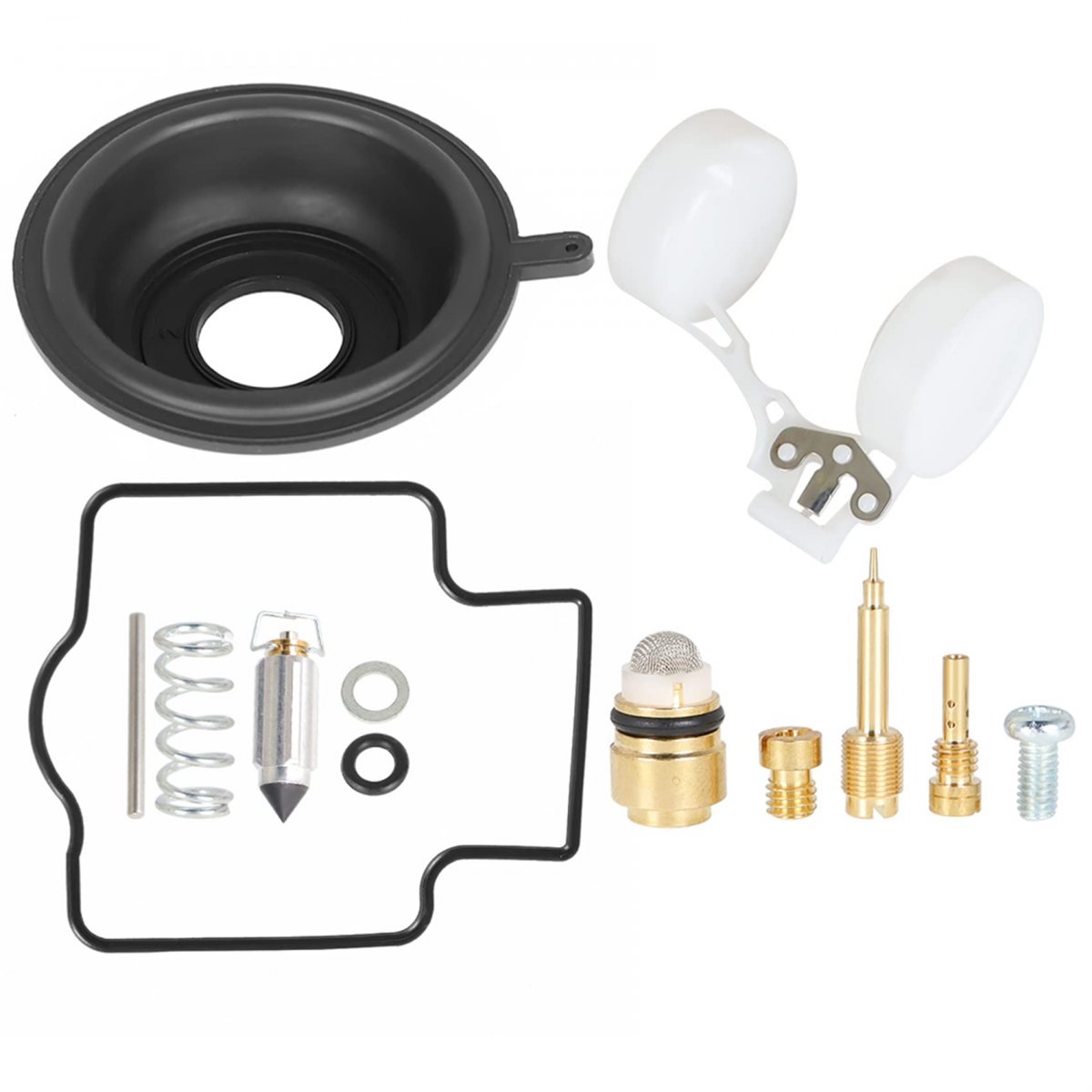 4 Sets Of Carburetor Repair Kits Diaphragm Float Replacement For Kawasaki 1990-1995 Zx6r Zx600 2004-2006 Zzr600