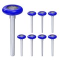 8pcs 1 Blue Nylon Garage Door Rollers For 2 Track 4 25 Long Stem Quiet Wheels 8 Ball Bearings 