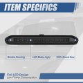 Auto Dynasty Full Led Smoked Housing High Mount 3rd Third Tail Brake Light Lamp Compatible With Buick Encore 13-16 Chevy Trax