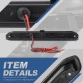 Auto Dynasty Full Led Smoked Housing High Mount 3rd Third Tail Brake Light Lamp Compatible With Buick Encore 13-16 Chevy Trax