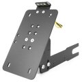 Universal Side License Plate Holder Motorcycle Bracket With Led Light Fender Eliminator Tail Tidy Aluminum Powder Coated 