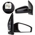 Ocpty Black Right Side Mirror Fit For 2007-2012 Nissan Sentra Smooth Glass Non-folding Non-heated