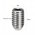 Uxcell Ball Point Set Screws M6 X 10mm 304 Stainless Steel Metric Spring Hex Socket Screw 10pcs