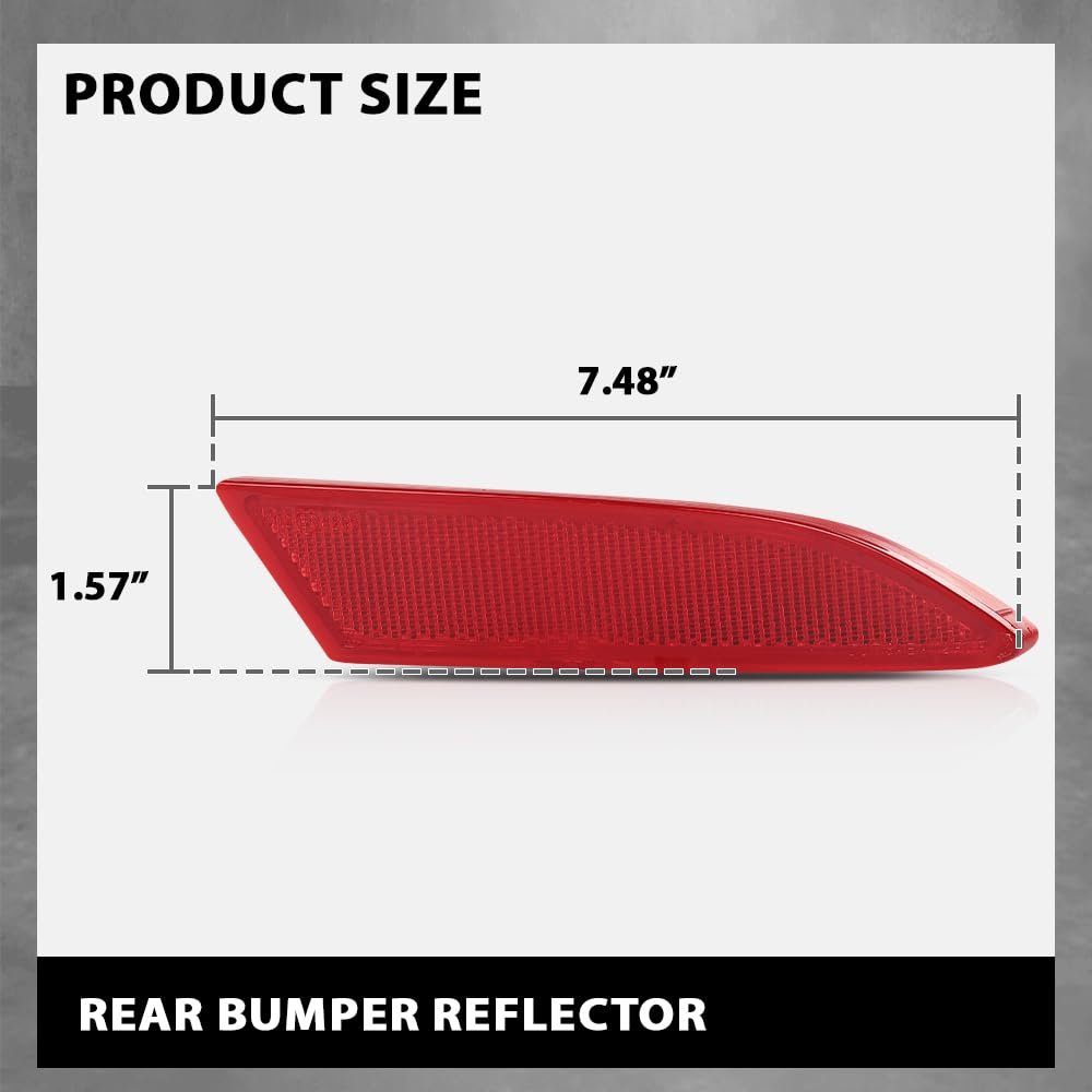 Rear Right Bumper Reflector For Ford Focus S Sel Titanium 2012-2018 Passenger Side Fo1185101 Bm5z13a565a
