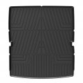 T Tgbros Cargo Liner Custom Fit For 2022-2023 Jeep Wagoneer Grand Behind The 2nd Row All Weather Black Mat 