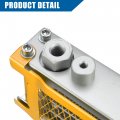 X Autohaux Gold Tone M10 Interface Engine Oil Cooler Standard Cooling Radiator Universal For Dirt Bike Pit Monkey Atv Quad