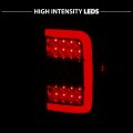 Amerilite For 2001-2011 Ford Ranger C-type Led Tube Dark Black Replacement Brake Tail Lights Passenger And Driver Side