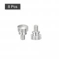 Uxcell Knurled Thumb Screws M4x6mm Brass Shoulder Bolts Grip Knobs Fasteners Nickel Plated 8pcs