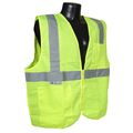 Radians Sv2zgs4x Polyester Solid Knit Economy Class 2 High Visibility Vest With Zipper Closure 4x-large Green 