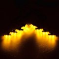 16pcs Amber Yellow 2nd Generation 2-led Emergency Warning Hazard Security Construction Flashing Strobe Lights Bar Grille Light
