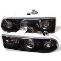 Spyder Auto Chevy S10 Blazer Black Halogen Projector Headlight 