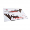 Car Body Side Stickers Universal Mouth Teeth Decal Auto Exterior Door Sticker For Truck Van Boat