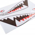 Car Body Side Stickers Universal Mouth Teeth Decal Auto Exterior Door Sticker For Truck Van Boat