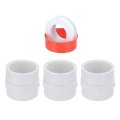3 Pcs 2 Pvc Female Adapter Pipe Fitting Fit For Sch40 Slip Coupling To Threaded Connector With Sealing Tape Socket X Npt White 