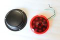 4 Led Round Flush-mount Stop Turn Tail Lights Red 5 3 8 Truck Trailer Rv 25105r