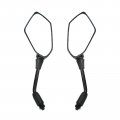 Minho M10 Universal Stripe Adjustment Rearview Motorcycle Mirrors Led Turn Signal Light Rear View Mirror With Horse Race Lamp