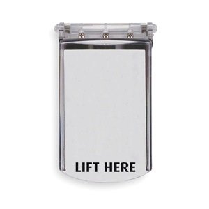 Outlet Control Cover Polycarbonate Flush