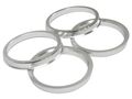 Stancemagic Hubcentric Rings Pack Of 4 67 1mm Id To 74 Od Silver Aluminum Hubrings Only Fits Vehicle Hub And Wheel Centerbore 