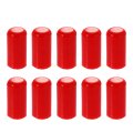 10 Pcs 8mm 0 31 Silicone Hose Cap Intake Vacuum Tube End Plug For Car Red 