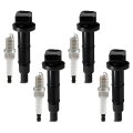 4pcs Ignition Coil Packs And Spark Plugs For Toyota Camry 2 4l 2002 To 2011 Corolla Rav4 Matrix Solara Highlander Scion Tc Xb 